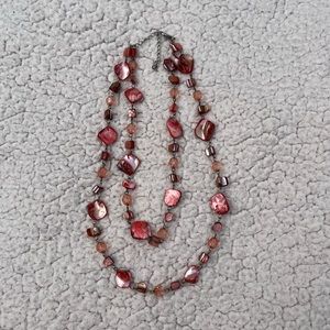 Pink Shell/bead Necklace